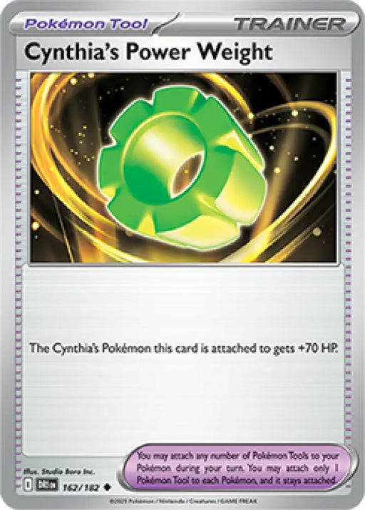 Cynthia’s Power Weight - 162/182 [SV10: Destined Rivals] - Pokemon Single