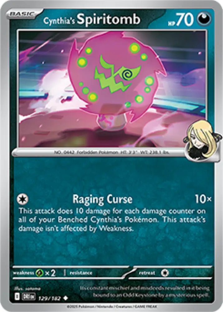 Cynthia’s Spiritomb - 129/182 [SV10: Destined Rivals] - Pokemon Single
