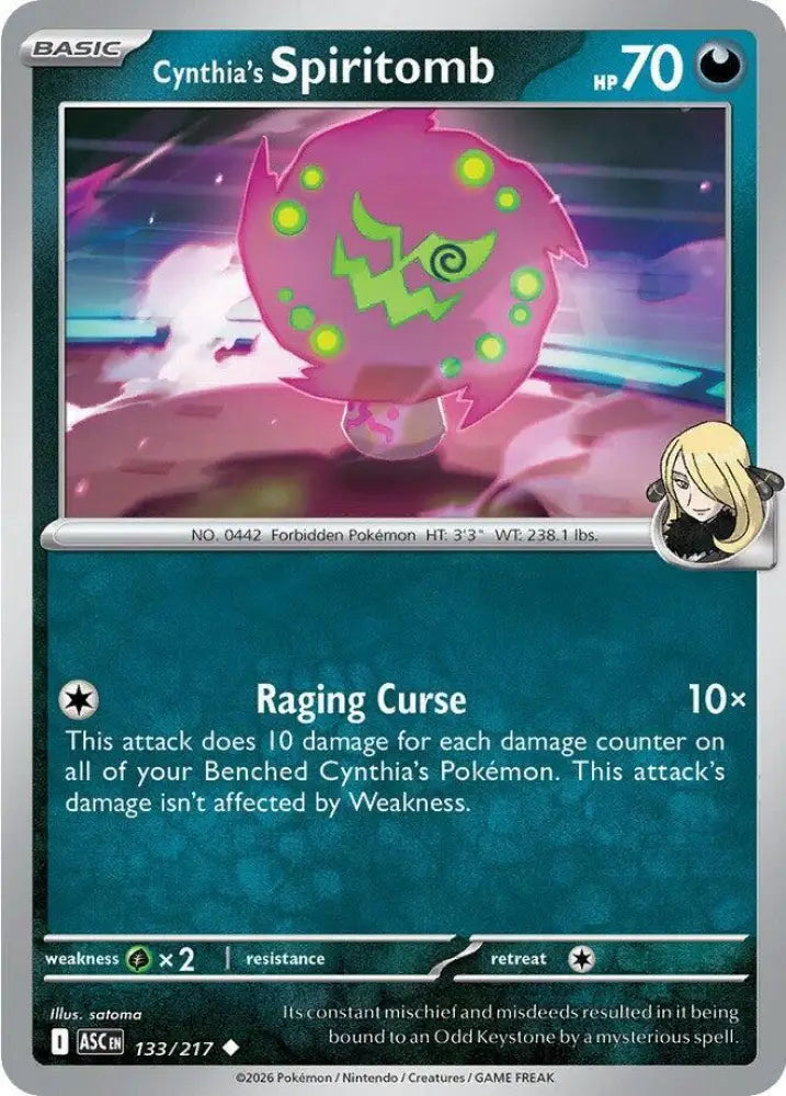 Cynthia's Spiritomb - 133/217 [ME: Ascended Heroes]