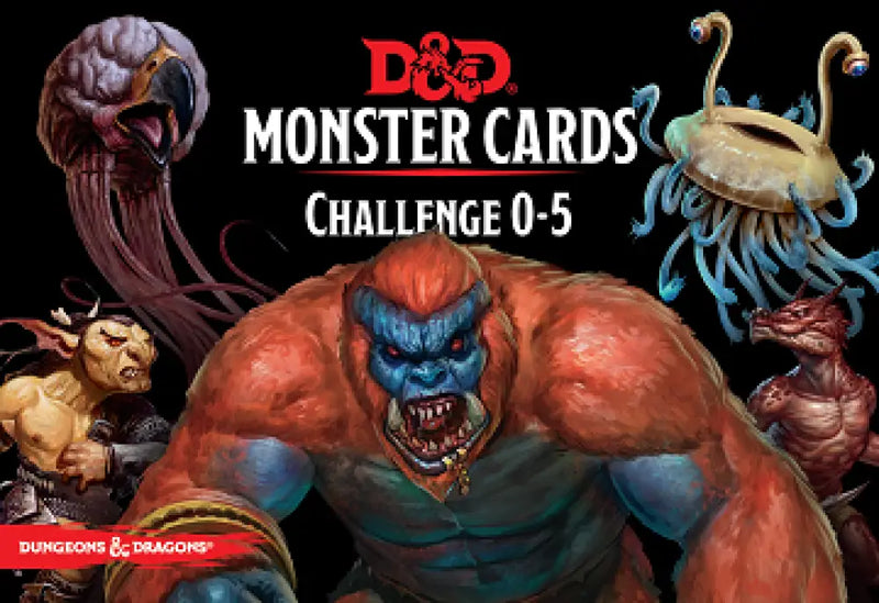 D&D MONSTER CARDS: CHALLENGE 0-5 - D&D