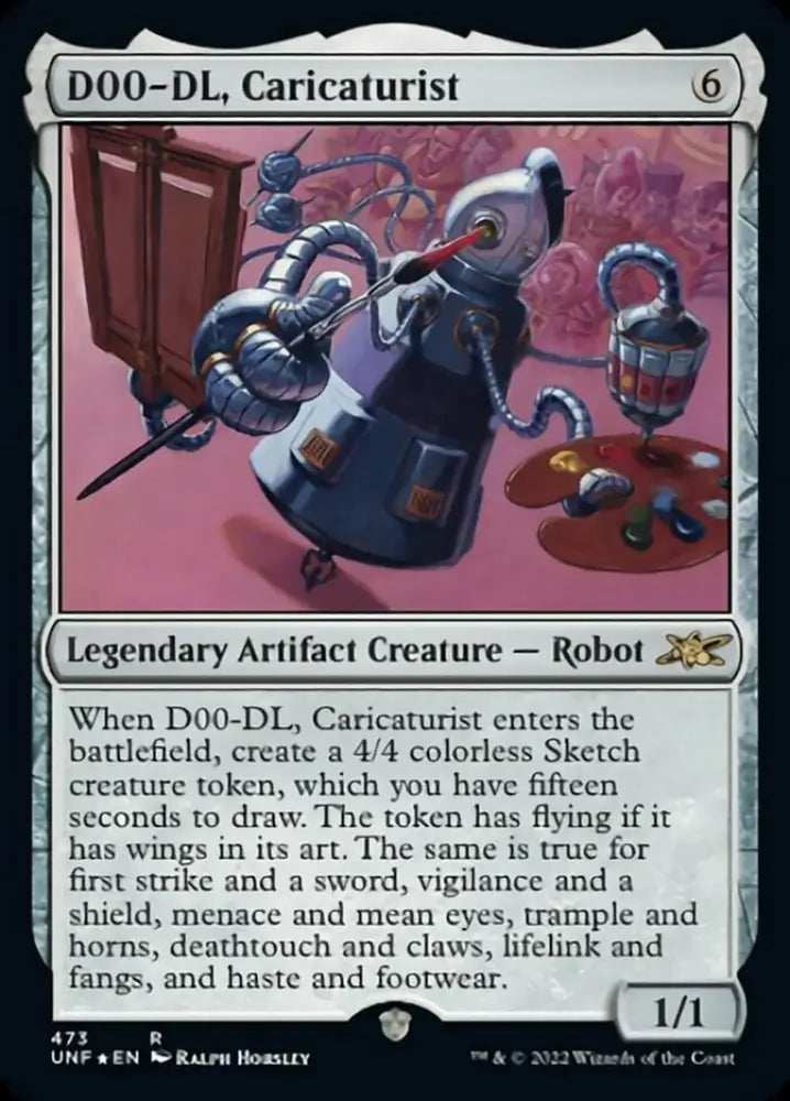 D00-DL Caricaturist (Galaxy Foil) [Unfinity] - MTG Single