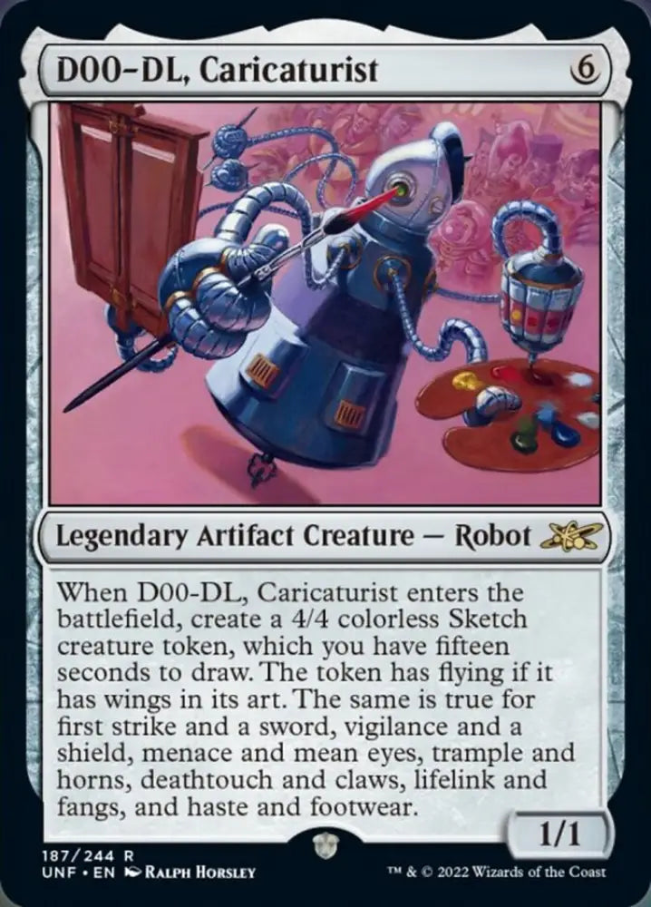 D00-DL Caricaturist [Unfinity] - MTG Single