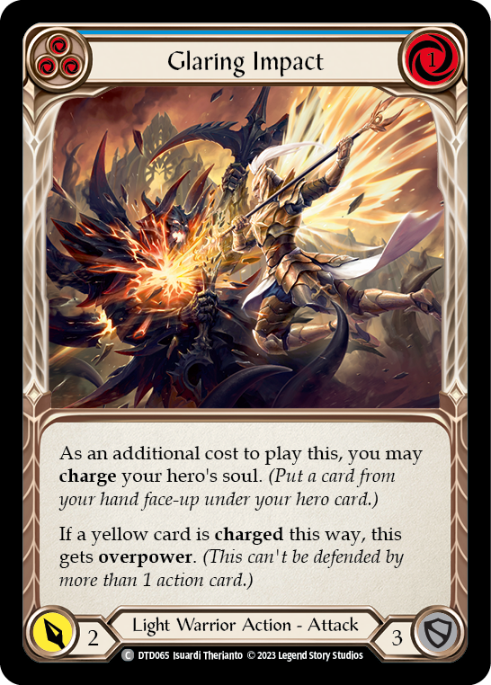 Glaring Impact (Blue) [Dusk Till Dawn] Rainbow Foil
