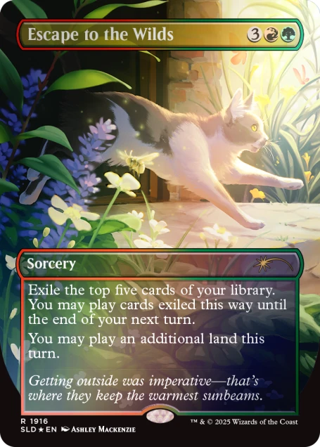 Secret Lair Cats Are Better Than Dogs Rainbow Foil Edition