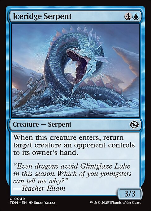 Iceridge Serpent (49) [Tarkir: Dragonstorm]
