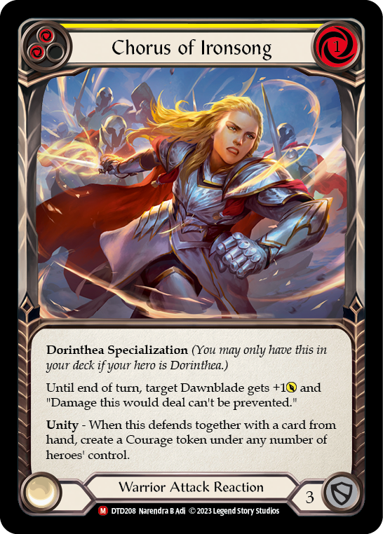 Chorus of Ironsong [Dusk Till Dawn] Rainbow Foil