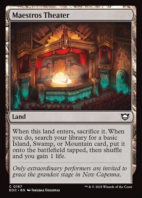 Maestros Theater (167) [Edge of Eternities Commander]