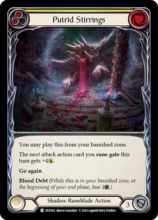 Putrid Stirrings (Yellow) [Dusk Till Dawn] Rainbow Foil