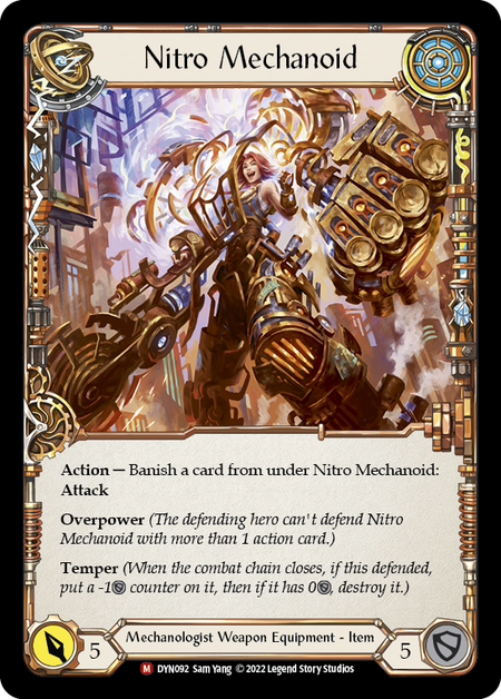 Construct Nitro Mechanoid // Nitro Mechanoid [Dynasty] Cold Foil