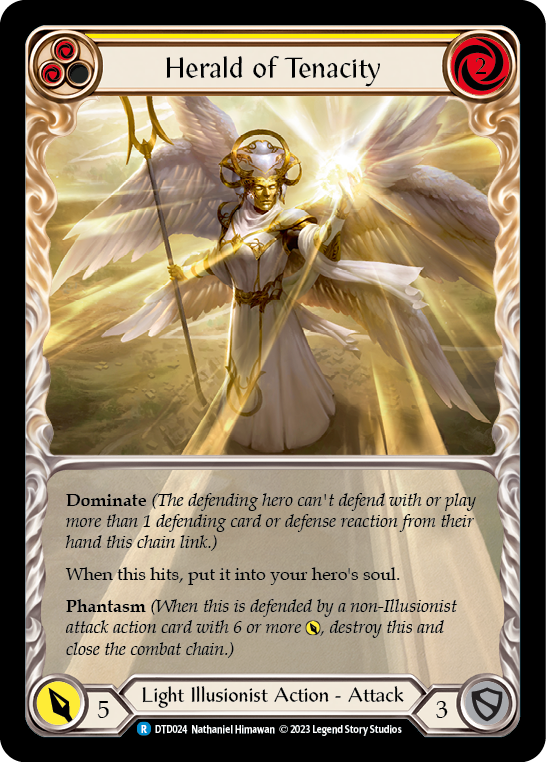 Herald of Tenacity (Yellow) [Dusk Till Dawn]