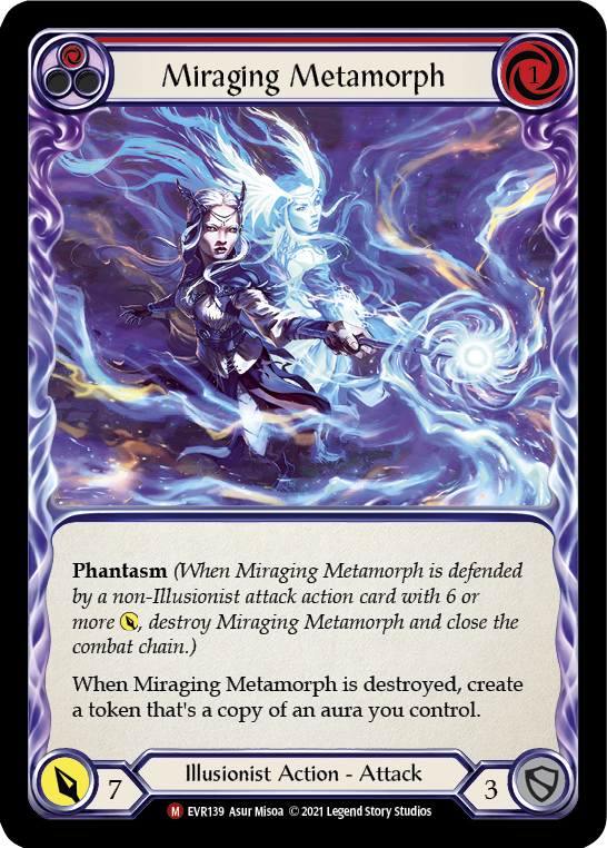 Miraging Metamorph [Everfest] 1st Edition Rainbow Foil