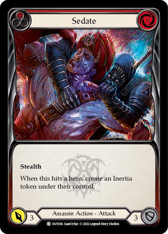 Sedate (Red) [Outsiders] Rainbow Foil