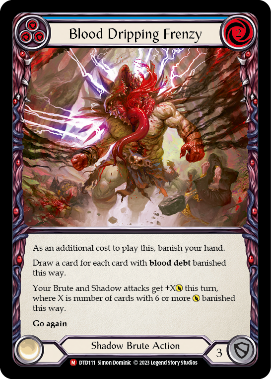 Blood Dripping Frenzy [Dusk Till Dawn] Rainbow Foil