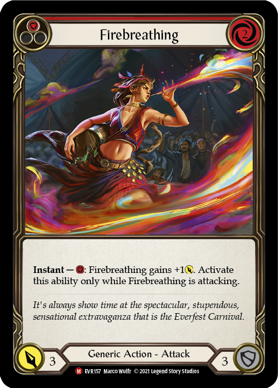 Firebreathing [Everfest] 1st Edition Rainbow Foil