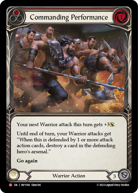 Commanding Performance [Heavy Hitters] Rainbow Foil