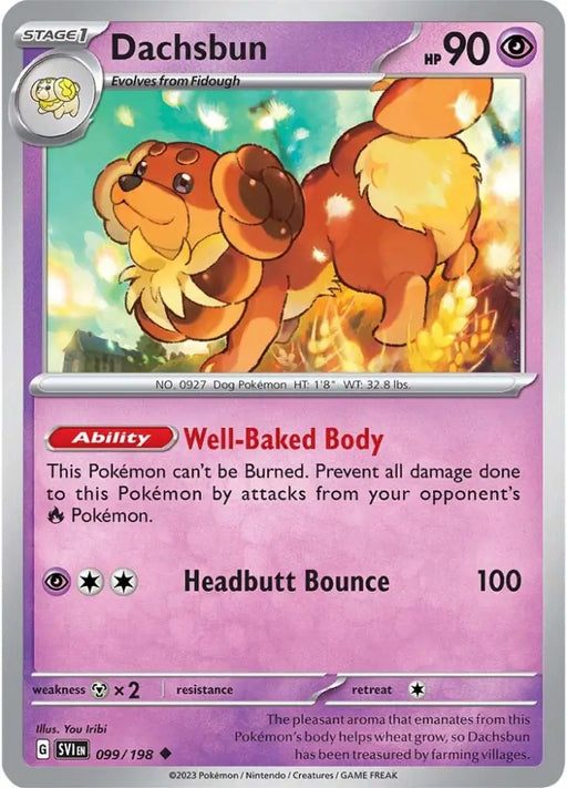Dachsbun (099/198) [Scarlet & Violet: Base Set] - Pokemon Single