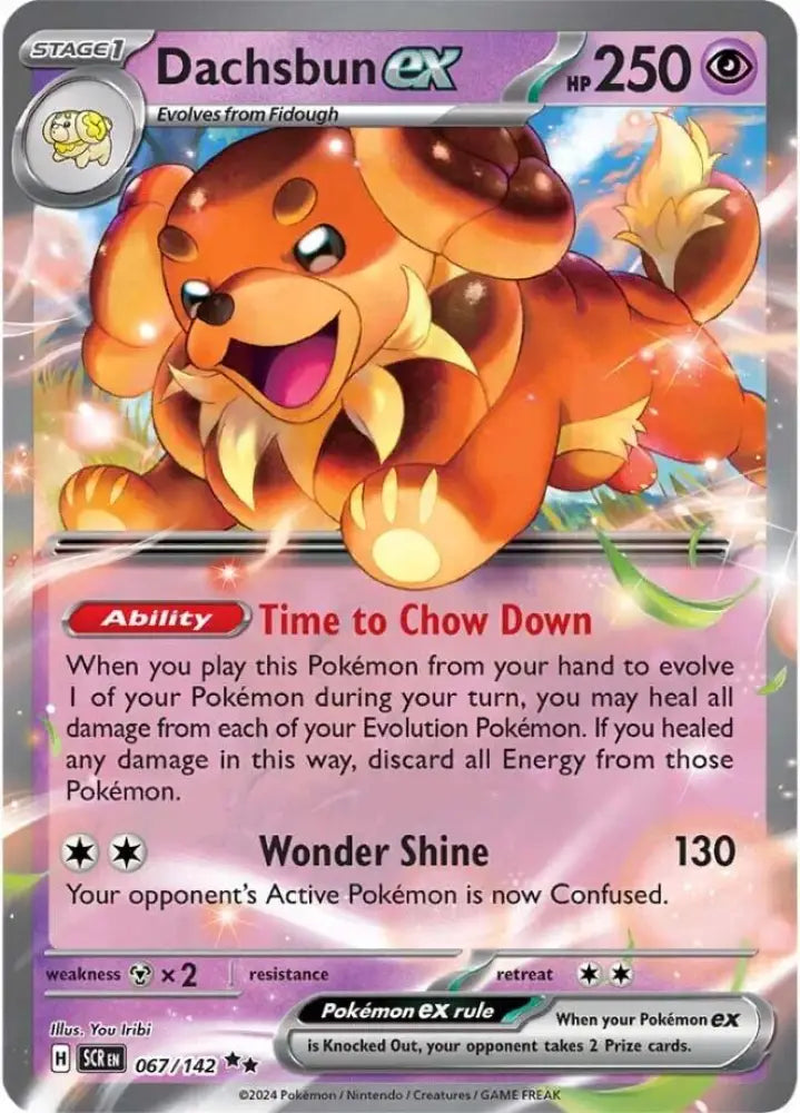 Dachsbun ex (067/142) [Scarlet & Violet: Stellar Crown] - Pokemon Single