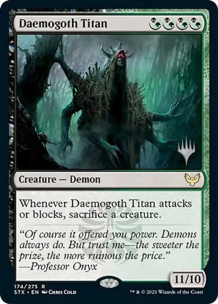 Daemogoth Titan (Promo Pack) [Strixhaven: School of Mages Promos] - MTG Single