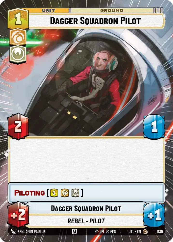 Dagger Squadron Pilot (Hyperspace Foil) (930) [Jump to Lightspeed] - Star Wars: Unlimited Single