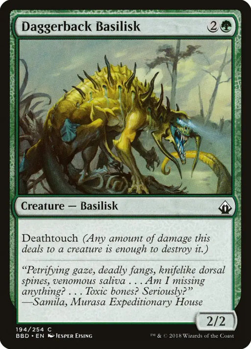 Daggerback Basilisk [Battlebond] - MTG Single