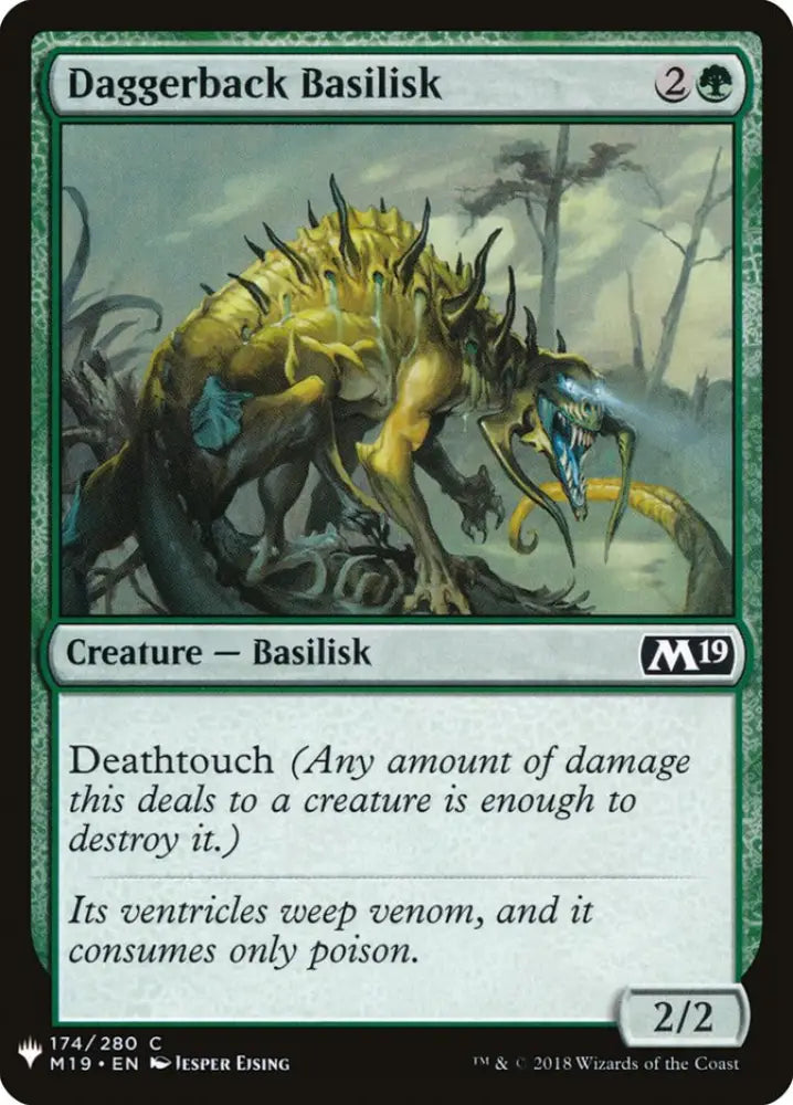 Daggerback Basilisk [Mystery Booster] - MTG Single