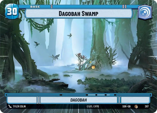 Dagobah Swamp // Shield (Hyperspace) (287 // T04) [Spark of Rebellion] - Star Wars: Unlimited Single