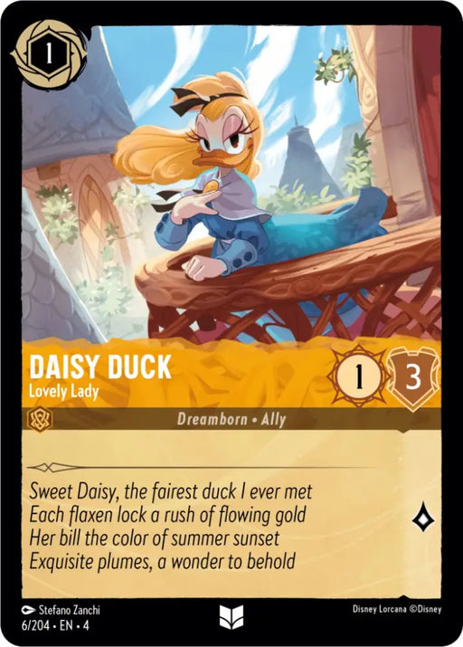 Daisy Duck - Lovely Lady (6/204) [Ursula’s Return] - Lorcana Single
