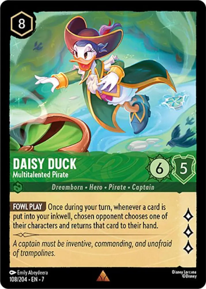 Daisy Duck - Multitalented Pirate (108/204) [Archazia’s Island] - Lorcana Single