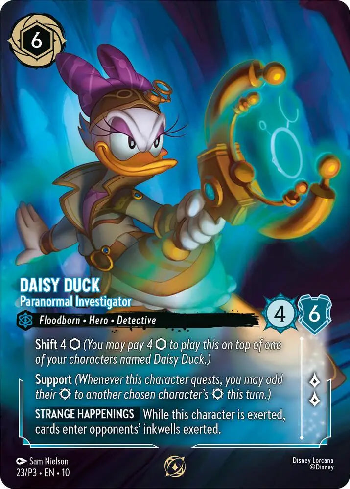 Daisy Duck - Paranormal Investigator (Store Championship Participant) (23) [Disney Lorcana Promo Cards]