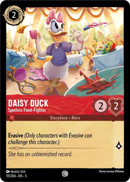 Daisy Duck - Spotless Food-Fighter (111/204) [Shimmering Skies] - Lorcana Single