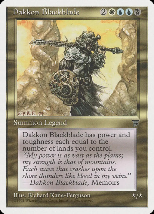 Dakkon Blackblade [Chronicles] - MTG Single