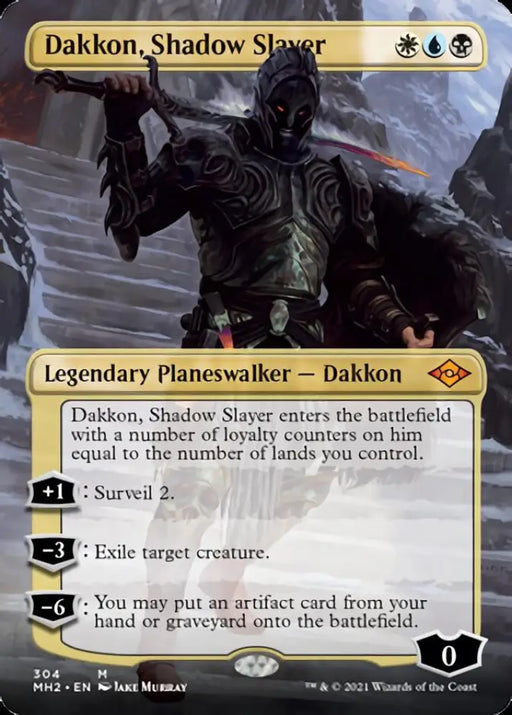 Dakkon Shadow Slayer (Borderless) [Modern Horizons 2] - MTG Single