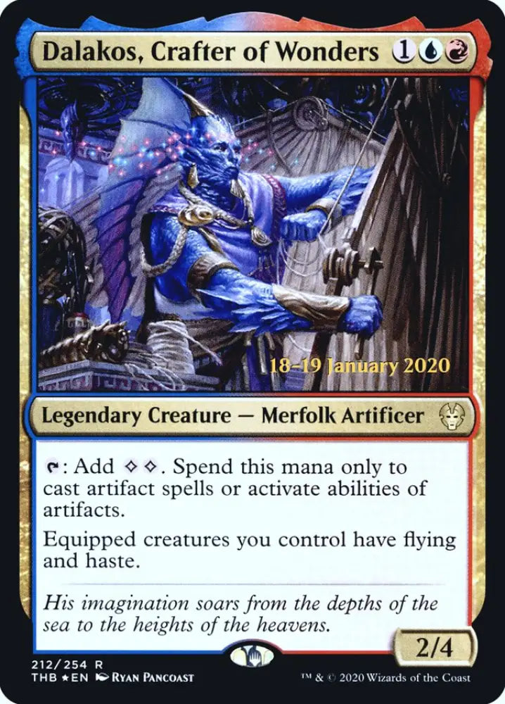 Dalakos Crafter of Wonders [Theros Beyond Death Prerelease Promos] - MTG Single