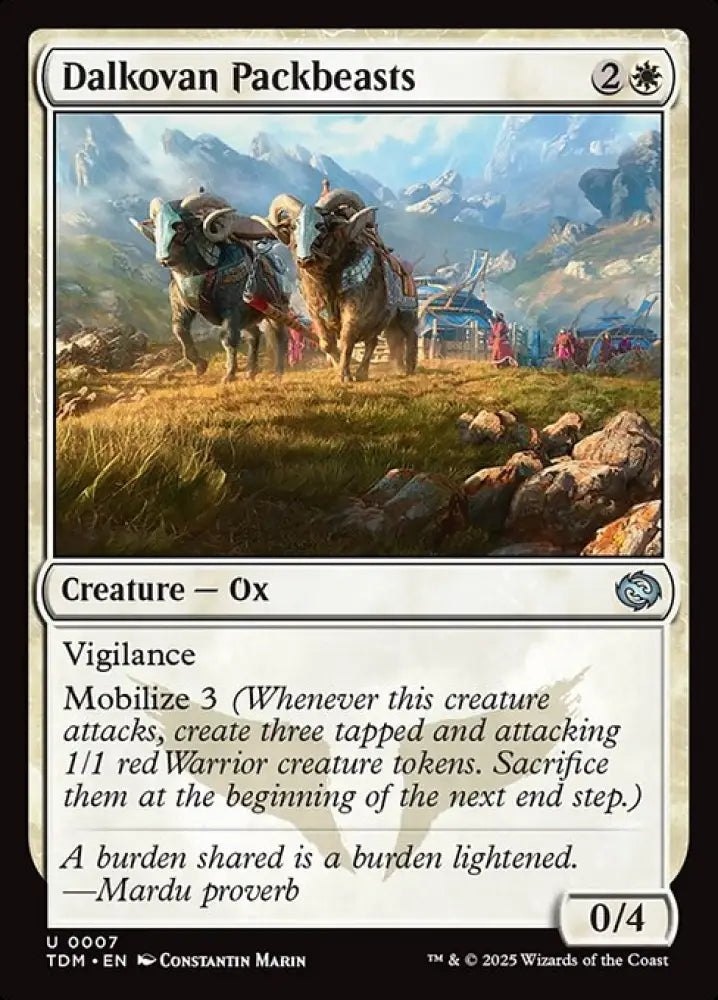 Dalkovan Packbeasts (7) [Tarkir: Dragonstorm]