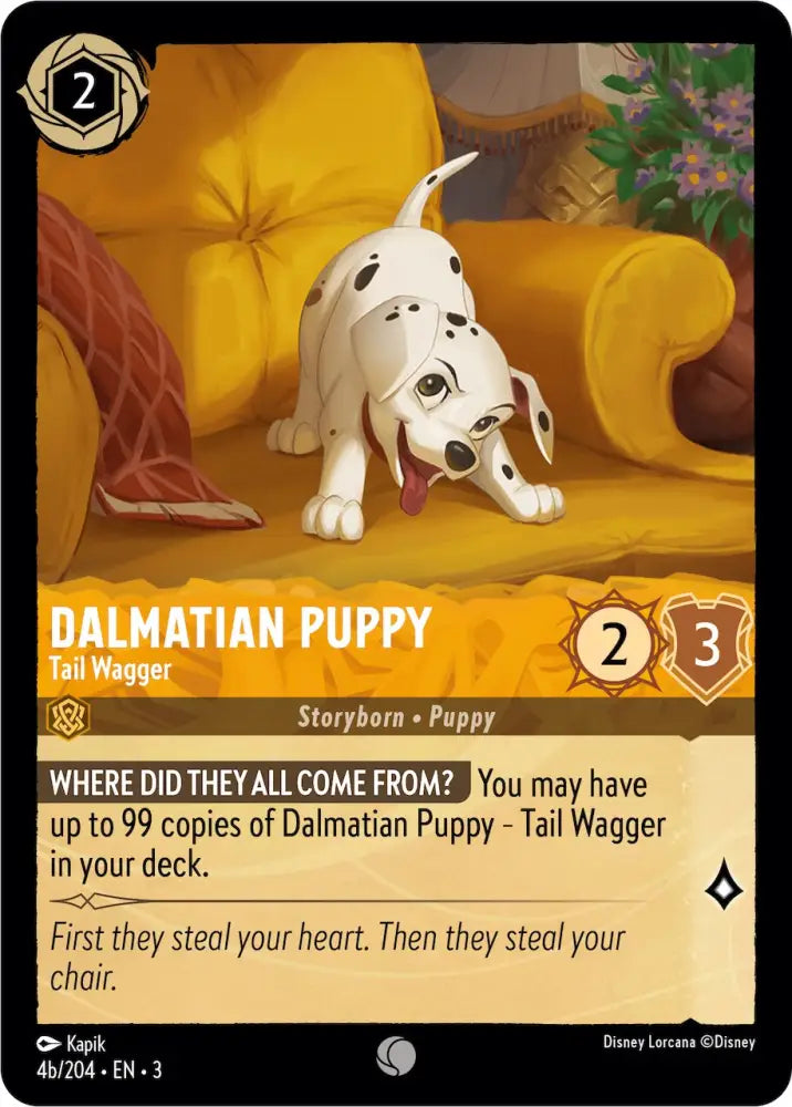 Dalmatian Puppy - Tail Wagger (4b) (4b/204) [Into the Inklands] - Lorcana Single
