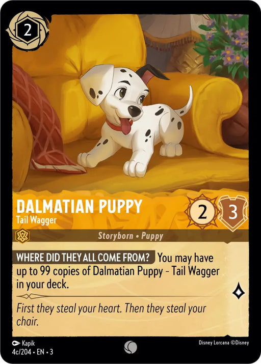 Dalmatian Puppy - Tail Wagger (4c) (4c/204) [Into the Inklands] - Lorcana Single