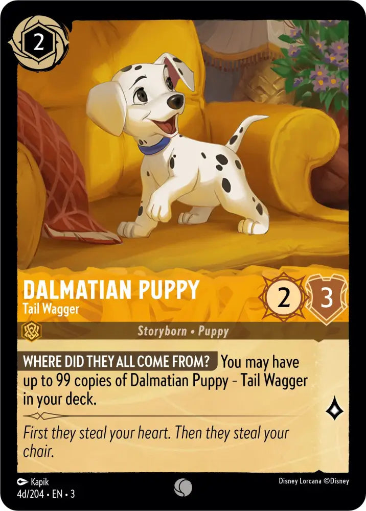 Dalmatian Puppy - Tail Wagger (4d) (4d/204) [Into the Inklands] - Lorcana Single