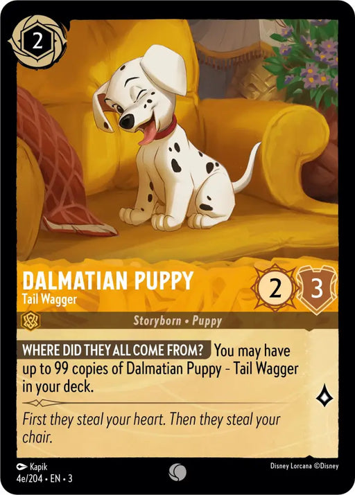 Dalmatian Puppy - Tail Wagger (4e) (4e/204) [Into the Inklands] - Lorcana Single