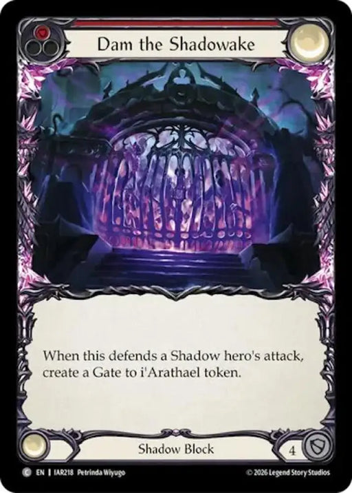 Dam the Shadowake (Red) (IAR218) [Usurp the Shadow Throne]