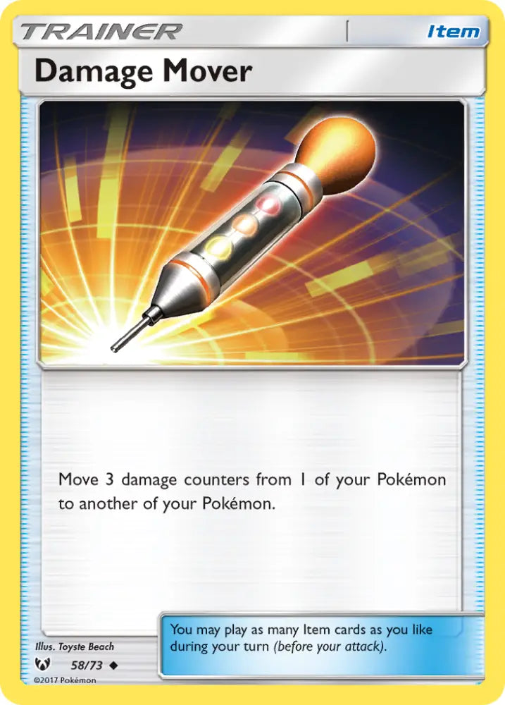 Damage Mover (58/73) [Sun & Moon: Shining Legends] - Pokemon Single