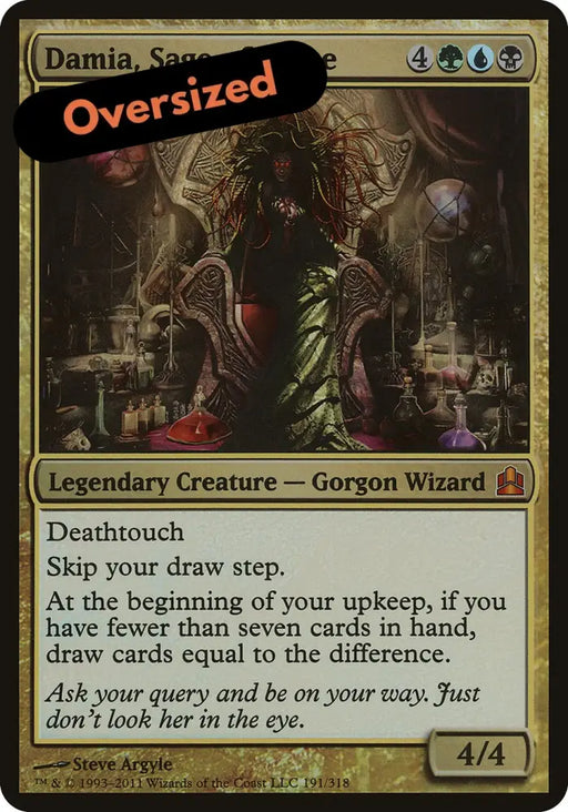 Damia Sage of Stone (Oversized) [Commander 2011 Oversized] - MTG Single