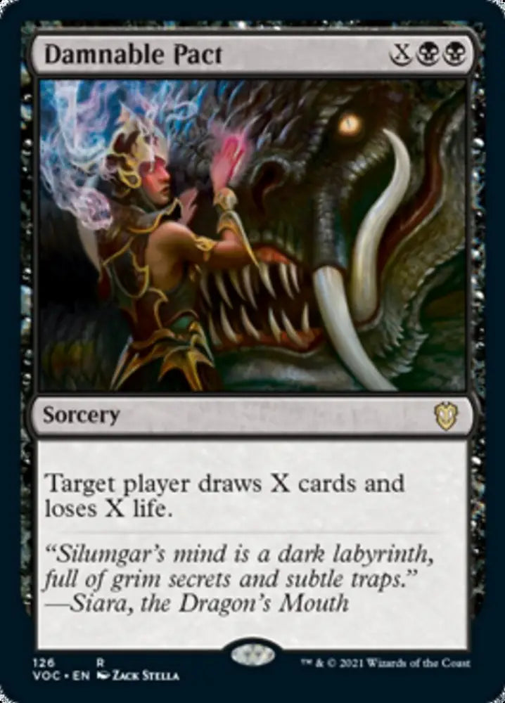 Damnable Pact [Innistrad: Crimson Vow Commander] - MTG Single