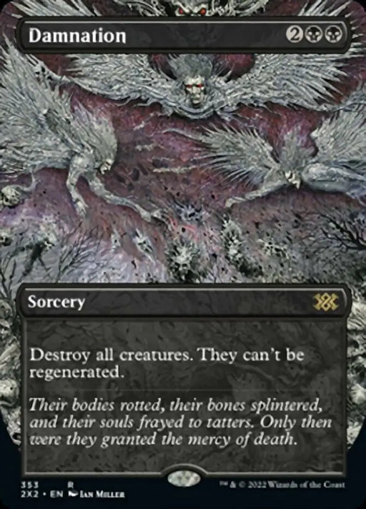 Damnation (Borderless Alternate Art) [Double Masters 2022] - MTG Single
