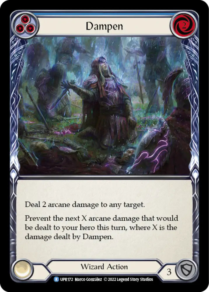 Dampen (Blue) [Uprising] Rainbow Foil - Flesh And Blood Single