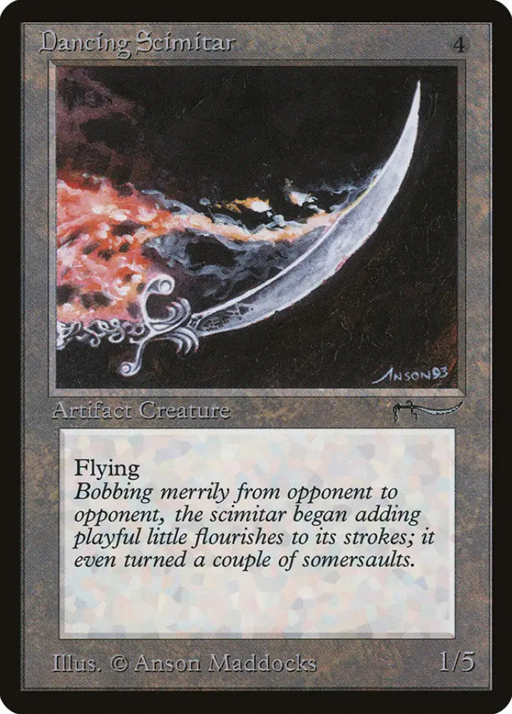 Dancing Scimitar [Arabian Nights] - MTG Single