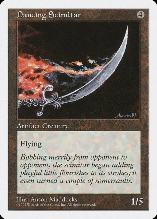 Dancing Scimitar [Fifth Edition] - MTG Single