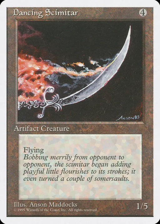 Dancing Scimitar [Fourth Edition] - MTG Single