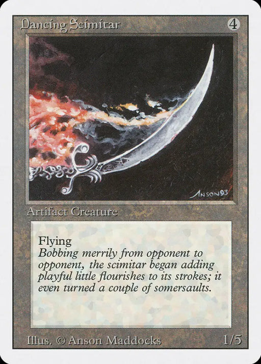 Dancing Scimitar [Revised Edition] - MTG Single