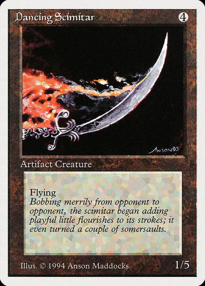 Dancing Scimitar [Summer Magic / Edgar] - MTG Single