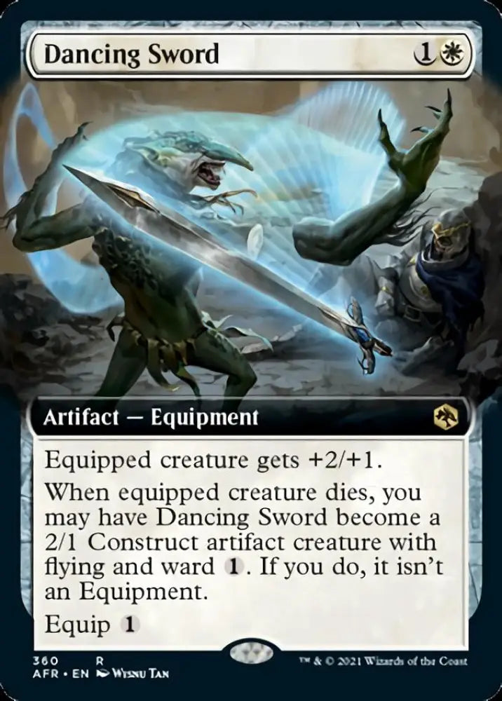 Dancing Sword (Extended Art) [Dungeons & Dragons: Adventures in the Forgotten Realms] - MTG Single